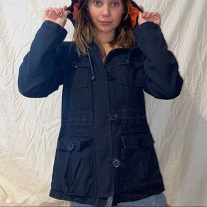 Marc Jacobs vintage lined coat with hood